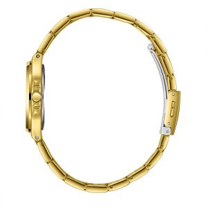 Lee Cooper Şık Tasarım Kadın Kol Saati | 35mm Altın Renk Çelik Kasa ve Çelik Kordon