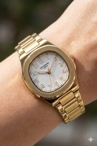 Lee Cooper Şık Tasarım Kadın Kol Saati | 35mm Altın Renk Çelik Kasa ve Çelik Kordon