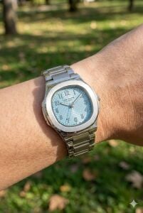 Lee Cooper Tiffany Blue Kadran Kadın Kol Saati | 35mm Gümüş Renk Çelik Kasa ve Çelik Kordon