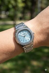 Lee Cooper Tiffany Blue Kadran Kadın Kol Saati | 35mm Gümüş Renk Çelik Kasa ve Çelik Kordon