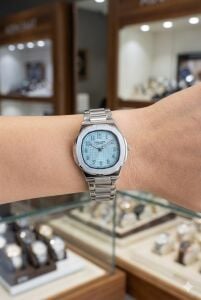 Lee Cooper Tiffany Blue Kadran Kadın Kol Saati | 35mm Gümüş Renk Çelik Kasa ve Çelik Kordon