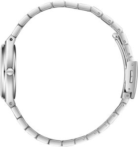 Lee Cooper Sarı Kadran Kadın Kol Saati | 30 mm Çelik Kasa, Gümüş & Altın Renk Çelik Kordon