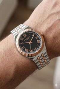 Lee Cooper Roma Rakamlı Erkek Kol Saati | 40 mm Çelik Kasa, Çelik Kordon, 5 ATM