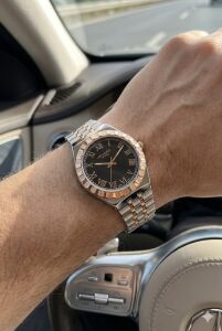 Lee Cooper Roma Rakamlı Erkek Kol Saati | 40 mm Çelik Kasa, Çelik Kordon, 5 ATM