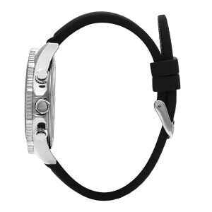 Lee Cooper Spor Erkek Kol Saati | 45 mm Çelik Kasa, Sarı Kadran, Silikon Kordon, 5 ATM