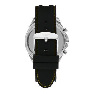 Lee Cooper Spor Erkek Kol Saati | 45 mm Çelik Kasa, Sarı Kadran, Silikon Kordon, 5 ATM