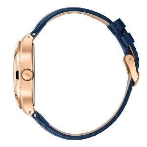 Lee Cooper Klasik ve Şık Erkek Kol Saati | 42 mm Çelik Kasa, Lacivert Deri Kordon, 5 ATM