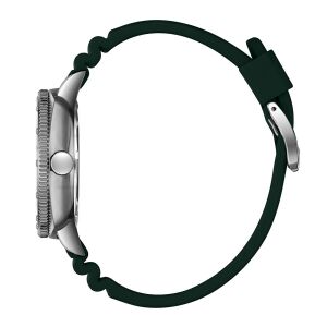 Lee Cooper Koyu Yeşil Spor Erkek Kol Saati | Yeşil Silikon Kordon, Takvimli Şık Tasarım