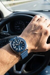 Lee Cooper Lacivert Renk Spor Erkek Kol Saati | 43mm, Silikon Kordon, Takvimli, 5ATM