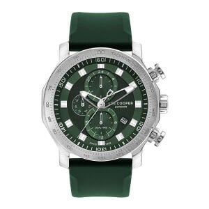 Lee Cooper Yeşil Erkek Kol Saati | 49mm Büyük Kasa, Sportif ve Çok Fonksiyonlu, 5 ATM