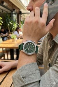 Lee Cooper Yeşil Erkek Kol Saati | 49mm Büyük Kasa, Sportif ve Çok Fonksiyonlu, 5 ATM