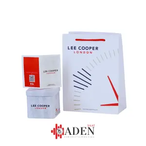 Lee Cooper 41mm Çelik Kasa Lacivert Kadran ,Çift Renk Çelik Kordon,  Şık Erkek Kol Saati