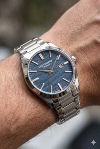 Lee Cooper 41mm Çelik Kasa, Çelik Kordon, Lacivert Kadran, Şık Tasarım Erkek Kol Saati