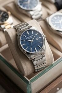 Lee Cooper 41mm, Lacivert Dokulu Kadran, Paslanmaz Çelik Kordon Erkek Kol Saati