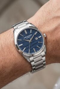 Lee Cooper 41mm, Lacivert Dokulu Kadran, Paslanmaz Çelik Kordon Erkek Kol Saati