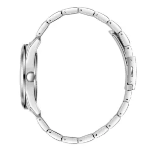 Lee Cooper 41mm, Siyah Dokulu Kadran, Çelik Kordon, Modern ve Şık Erkek Kol Saati