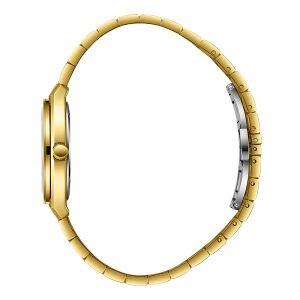 Slazenger 32mm Çelik Kasa, Altın Renk Kordon, Gümüş Kadran Kadın Kol Saati