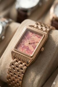 Slazenger Pembe Altın Renk Kadın Kol Saati | 22mm Rose Gold Kasa, Çelik Kordon, Desenli Kadran