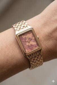 Slazenger Pembe Altın Renk Kadın Kol Saati | 22mm Rose Gold Kasa, Çelik Kordon, Desenli Kadran