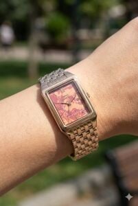 Slazenger Pembe Altın Renk Kadın Kol Saati | 22mm Rose Gold Kasa, Çelik Kordon, Desenli Kadran