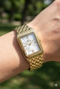 Slazenger Altın Renk Kadın Kol Saati | 22mm Gold Kasa, Çelik Kordon, Mineral Cam, 5ATM