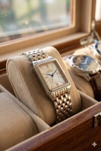 Slazenger 22mm Dikdörtgen Kasa Kadın Kol Saati |  Gümüş & Rose Gold Renk Çelik Kordon, 5ATM