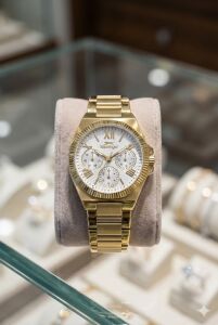 Slazenger 34mm Altın Renk Kadın Kol Saati | Altın Renk Çelik Kordon, Mineral Cam, 5 ATM