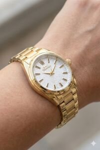 Slazenger Kadın Kol Saati | 30mm, Altın Renk Çelik Kordon, Mineral Cam, 5ATM