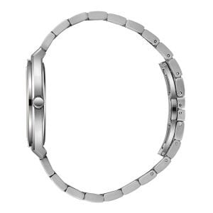 Slazenger 42mm Çelik Kasa Erkek Kol Saati | Gümüş Çelik Kordon, Yeşil Kadran, Takvimli