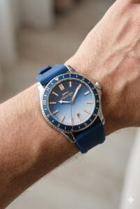 Slazenger Mavi, Spor Erkek Kol Saati 42mm, Mavi Silikon Kordon, Takvimli, 5 ATM