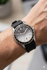 Slazenger 42mm Çelik Kasalı Erkek Kol Saati | Siyah Silikon Kordon, Takvimli, 5 ATM