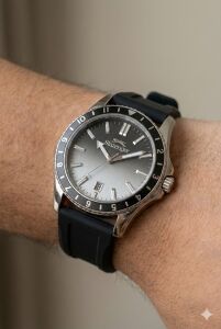 Slazenger 42mm Spor Erkek Kol Saati | Siyah Silikon Kordon, Mineral Cam, Takvimli, 5 ATM