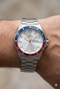 Slazenger Rolex Tasarım Erkek Kol Saati | 42mm, Çelik Kordon, Takvimli, 10 ATM