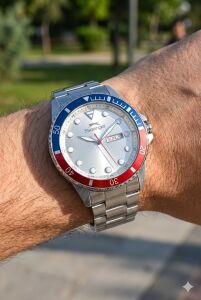 Slazenger Rolex Tasarım Erkek Kol Saati | 42mm, Çelik Kordon, Takvimli, 10 ATM