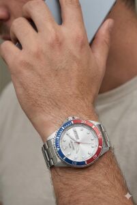 Slazenger Rolex Tasarım Erkek Kol Saati | 42mm, Çelik Kordon, Takvimli, 10 ATM