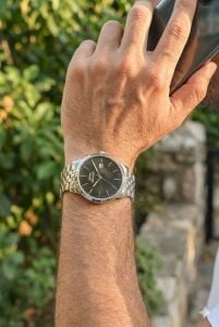 Slazenger 41mm Klasik Erkek Kol Saati | Gümüş Renk Çelik Kordon, Takvimli, 10ATM