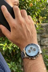 Slazenger 41mm Dual Time Erkek Kol Saati | Gümüş Renk Çelik Kordon, Mineral Cam, 10 ATM