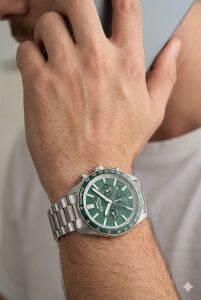 Slazenger Dual Time, Lüks Tasarım Erkek Kol Saati | 42mm, Çelik Kordon, Mineral Cam, 10ATM