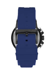 Quantum Kronograf Mavi Erkek Kol Saati | Paslanmaz Çelik Kasa, Mavi Silikon Kordon,  Safir Cam, 10 ATM