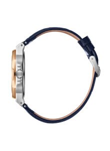 Lee Cooper Patek Tasarım Erkek Kol Saati | 42mm,  Deri Kordon, Lacivert Kadran, Çelik Kasa