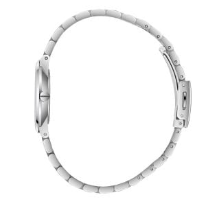 Lee Cooper Modern Tasarım Kadın Kol Saati | 30mm Çelik Kasa, Silver Rose Gold Çelik Kordon