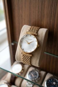 Lee Cooper Zarif ve Şık Rose Gold Kadın Kol Saati | 33mm Çelik Kasa ve Çelik Kordon