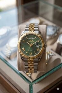 Slazenger 41mm, Day Date Tasarım Erkek Kol Saati | Paslanmaz Çelik Kordon, Mineral Cam, 10ATM