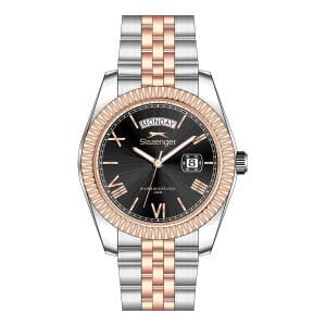 Slazenger Day Date Tasarım Erkek Kol Saati | 41mm, Paslanmaz Çelik Kordonlu, 10ATM
