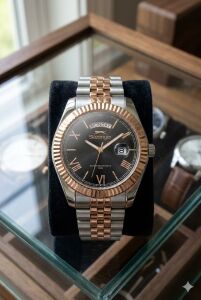 Slazenger Day Date Tasarım Erkek Kol Saati | 41mm, Paslanmaz Çelik Kordonlu, 10ATM