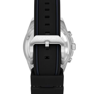 Quantum Siyah Spor Erkek Kol Saati | 45mm, Siyah Silikon Kordon, Kronograf, 10ATM