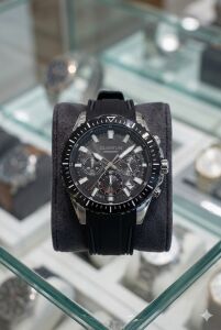 Quantum Siyah Spor Erkek Kol Saati | 45mm, Siyah Silikon Kordon, Kronograf, 10ATM