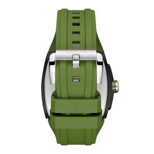Quantum Sportif Güçlü Tasarım Erkek Kol Saati | Koyu Yeşil Silikon Kordon, Kronograf, 5ATM