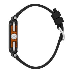 Quantum Multifonksiyon Erkek Kol Saati | 45mm Çelik Kasa, Siyah Silikon Kordon, 5ATM