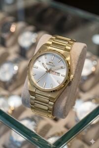 Slazenger Altın Renk Erkek Kol Saati | 41mm, Paslanmaz Çelik, Takvimli, 10ATM